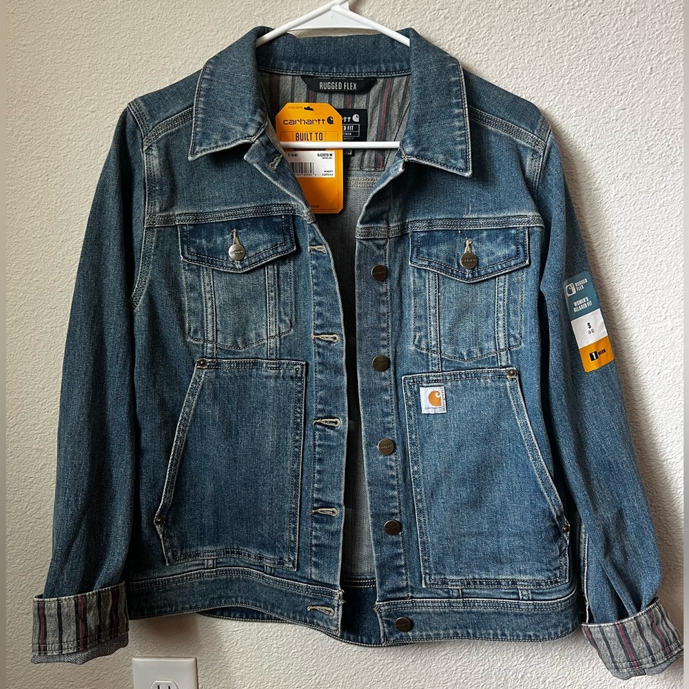 NWT Women’s Carhartt Benson Denim Jacket size Small